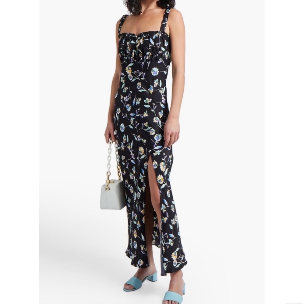 Nicholas Floral Black Maxi Dress